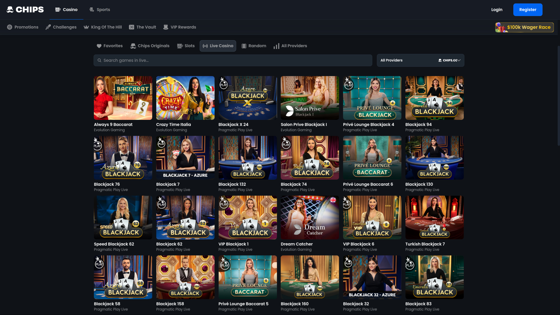 Chips.GG Casino Desktop-Live-Dealer