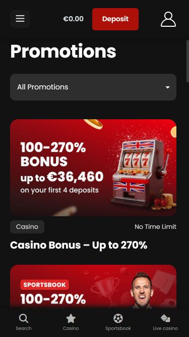Мобильные акции Chipstars.bet