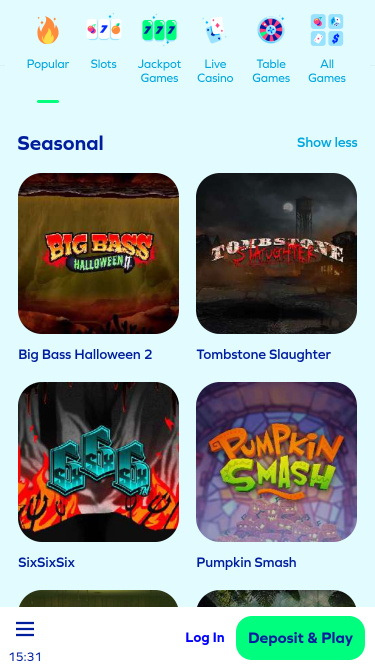 Juegos de temporada de Chipz en móvil