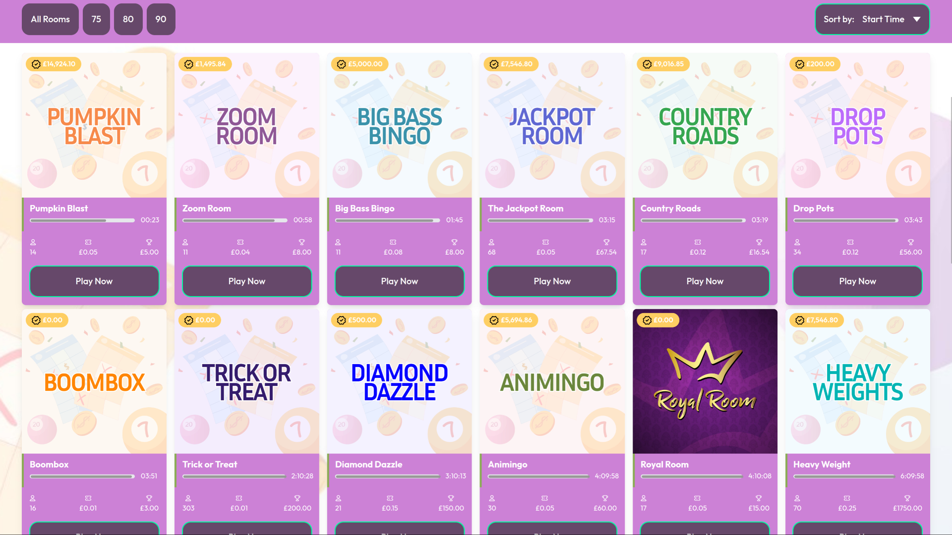 Bingo de Chitchat Bingo sur ordinateur