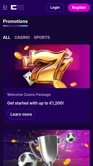 Promozioni del CipherWins Casino Versione mobile