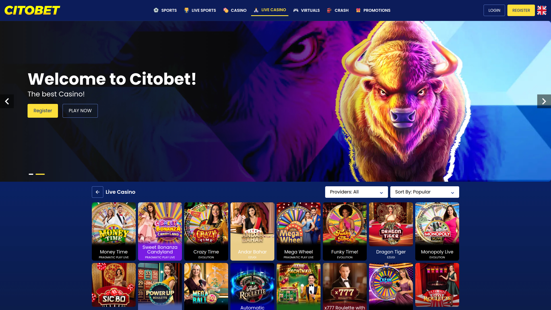Citobet Live Dealer Desktop