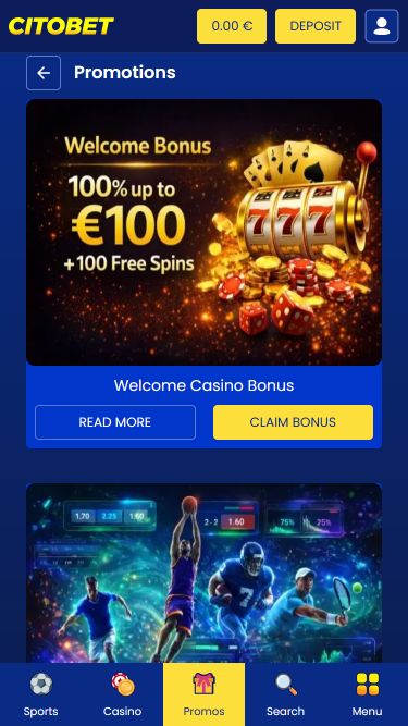 Citobet Mobile Promotions Image