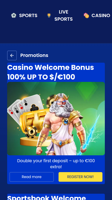 Promozioni di Citobet Versione mobile