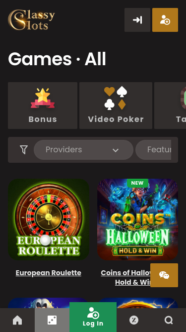 Jeux du Casino Classy Slots Mobile