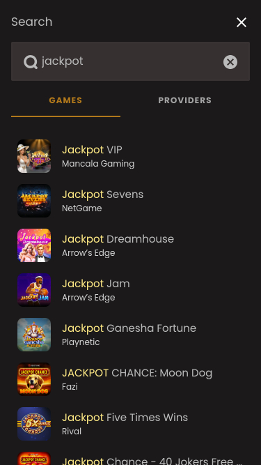 Jackpot du Casino Classy Slots Mobile