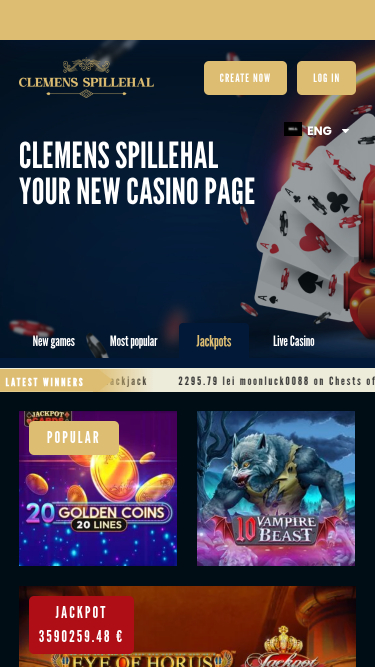 Jackpot de Clemens Spillehal Mobile