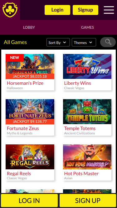 Club Player Casino Games Mobile