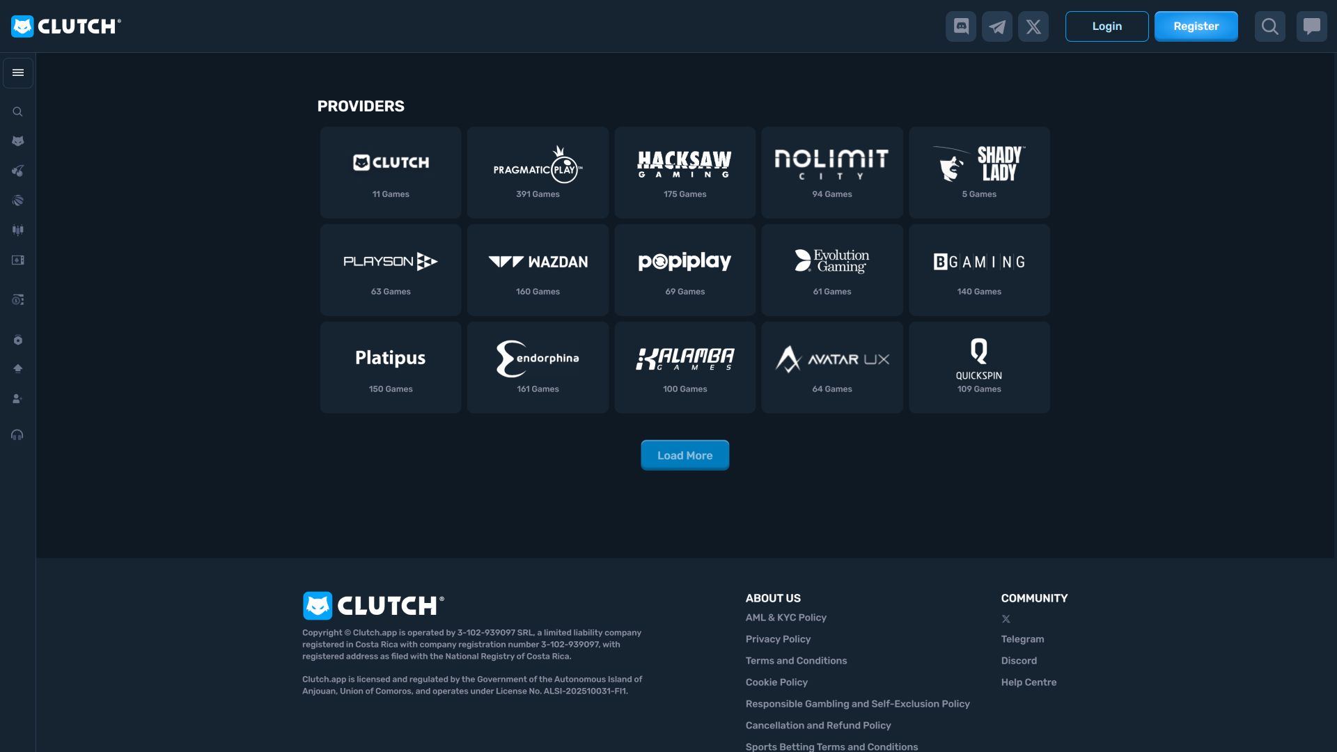 Clutch Casino Desktop-Spieleentwickler