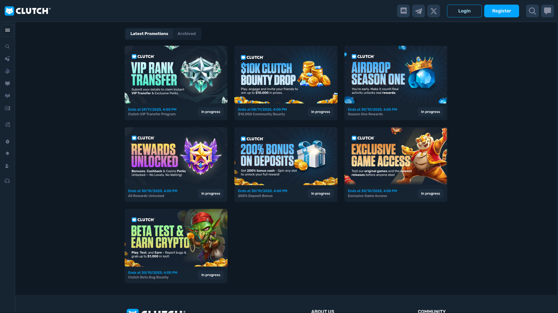 Clutch Casino Promotions