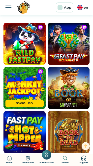 Игры Казино Cobber Мобильная версия