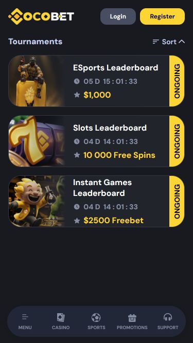 Cocobet Casino Mobile Tournaments