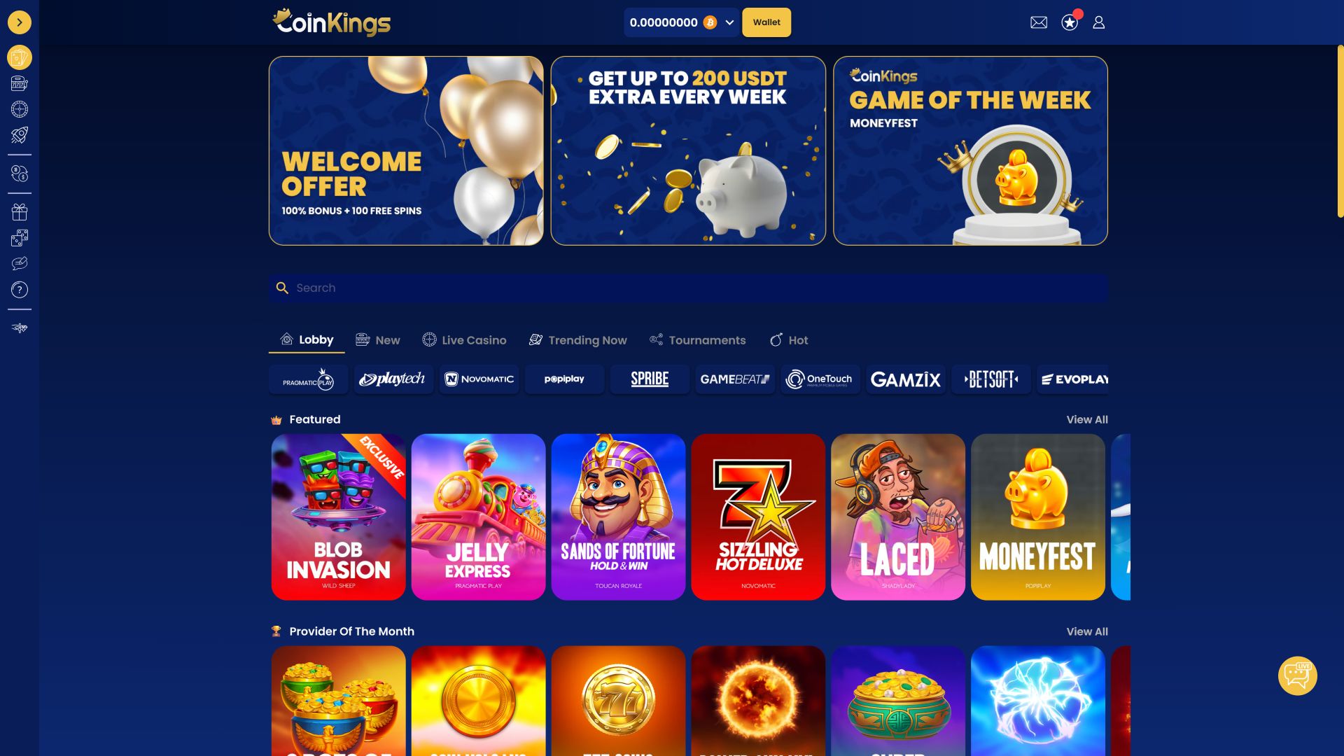 Développeurs du jeu de casino CoinKings pour ordinateur
