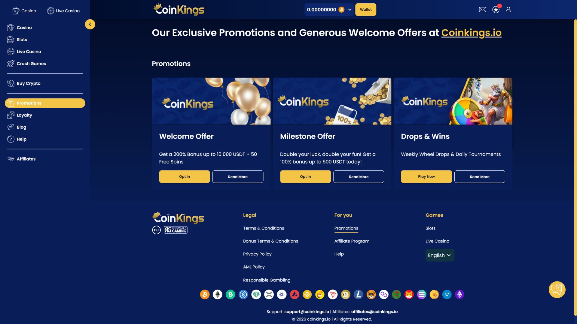 Promotions Coinkings Casino sur ordinateur