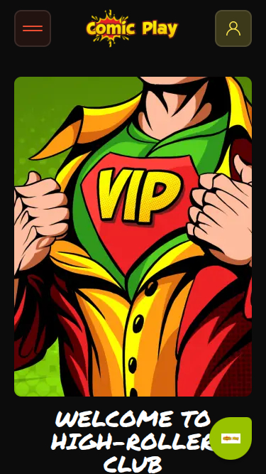 Programme VIP mobile ComicPlay Casino