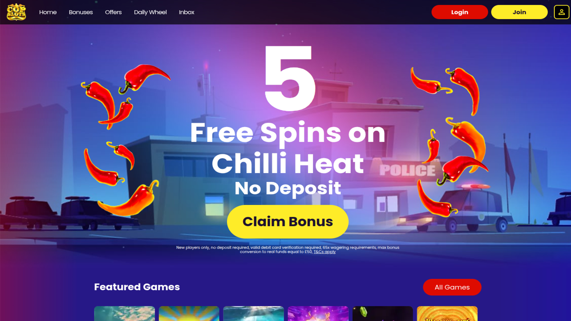 Page d’Accueil du Casino Cop Slots Bureau