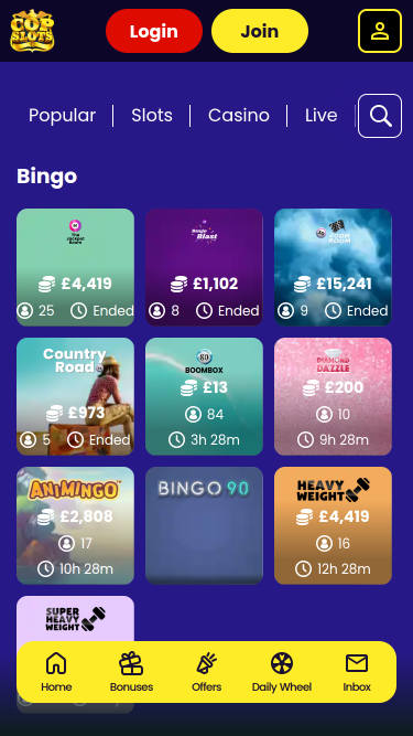 Cop Slots Casino Mobile Bingo