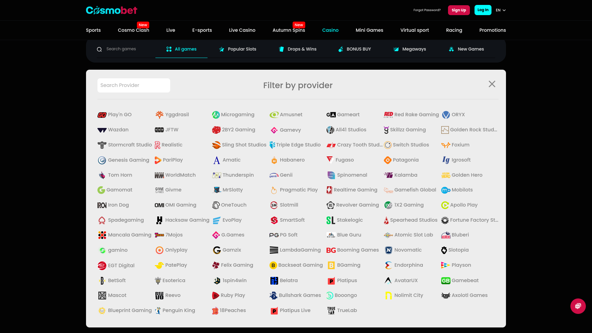 Développeurs de Jeux de Cosmobet Bureau