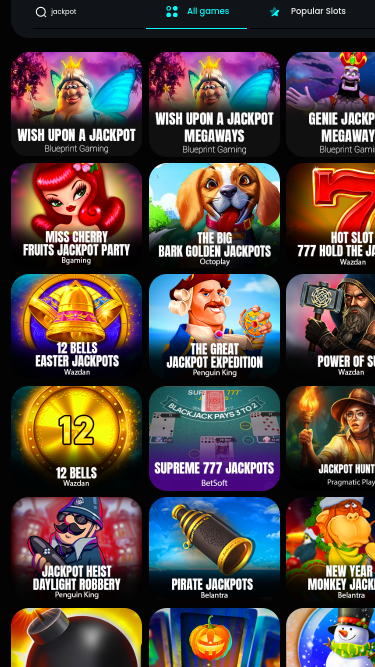Jackpot de Cosmobet Mobile