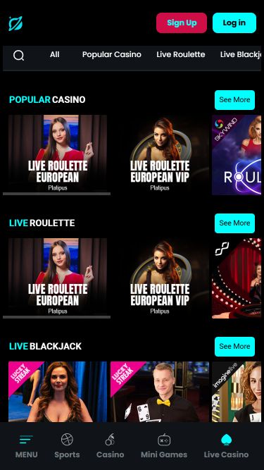 Image du croupier en direct mobile de Cosmobet
