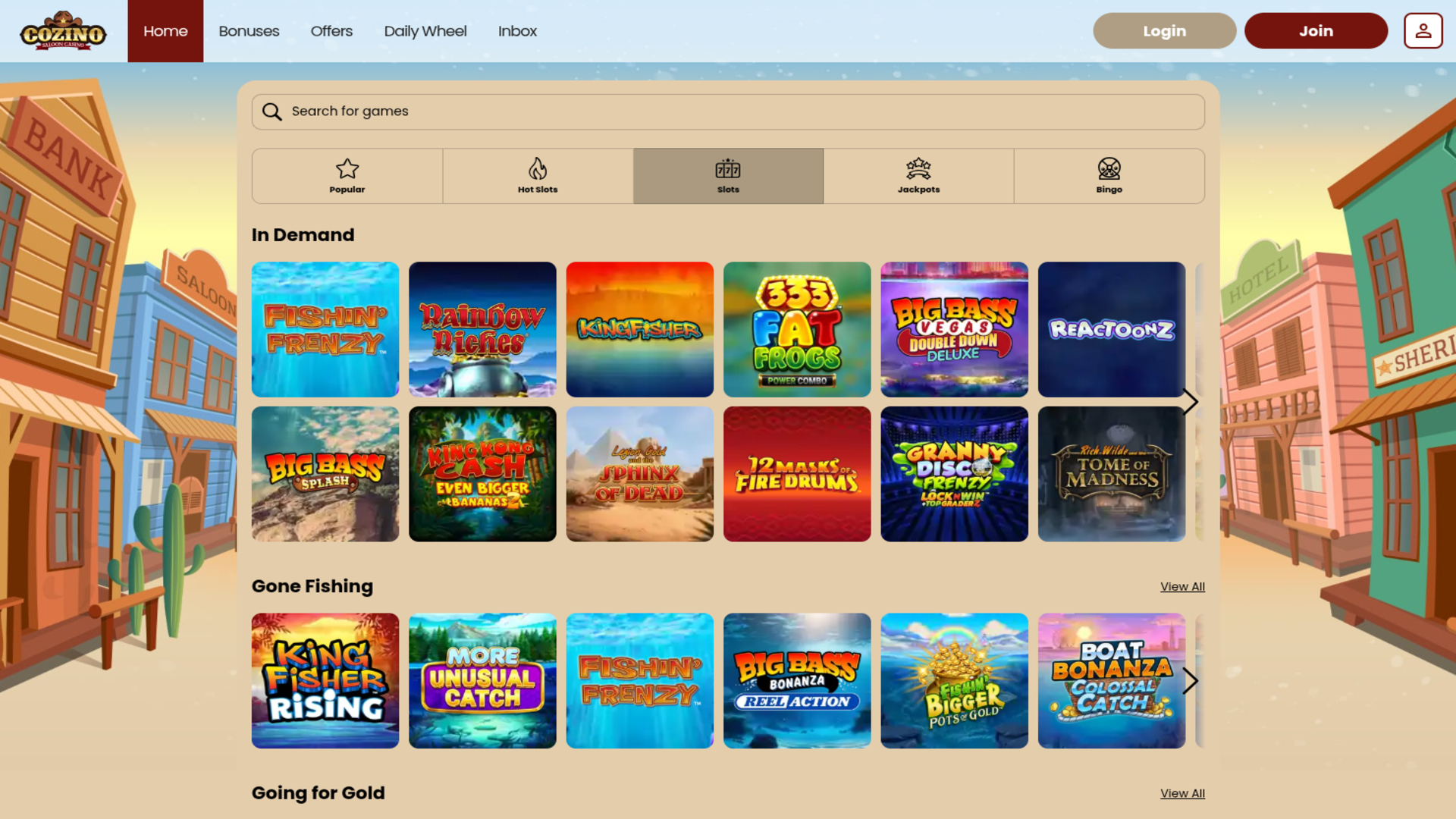 Juegos de Cozino Casino Escritorio