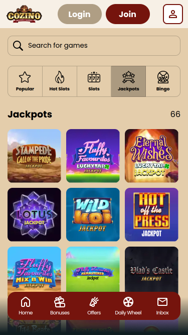 Bote de Cozino Casino Móvil