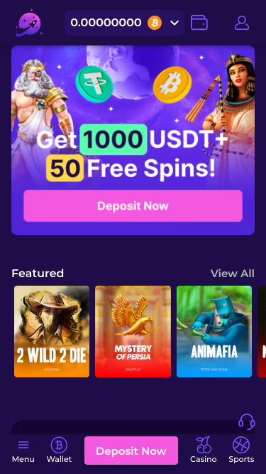 Pagina iniziale di Crashino Mobile