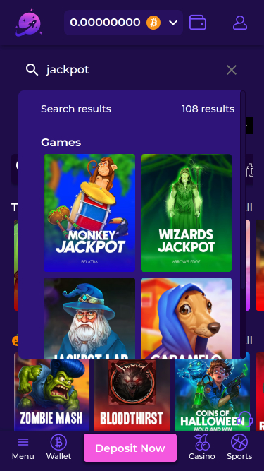Jackpot di Crashino Mobile