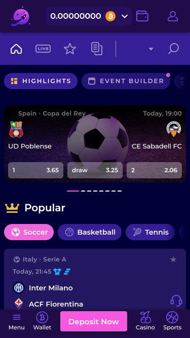 Sport dal Vivo di Crashino Mobile