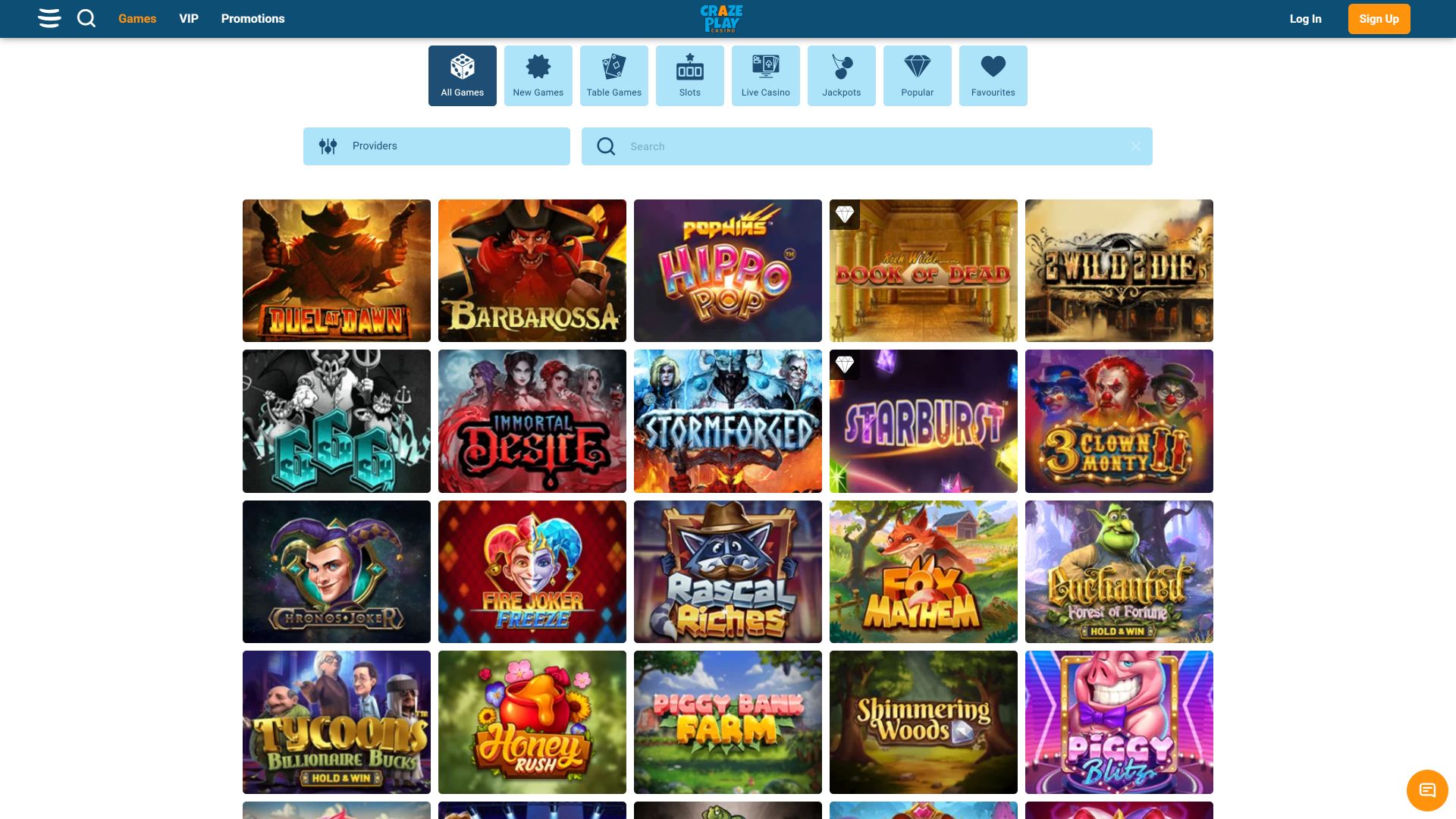 Juegos de escritorio con imágenes de casino Craze Play