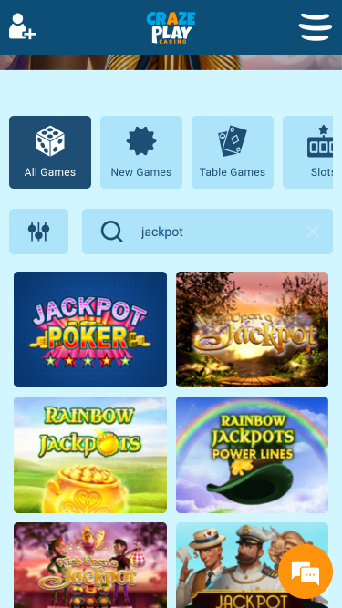 Bote de Craze Play Casino Móvil