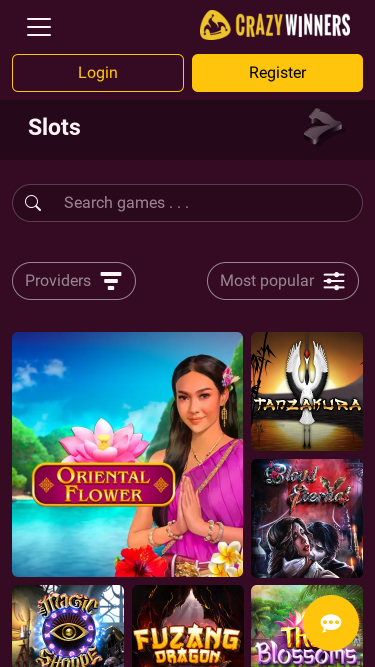 Jeux de Crazy Winners Casino Mobile