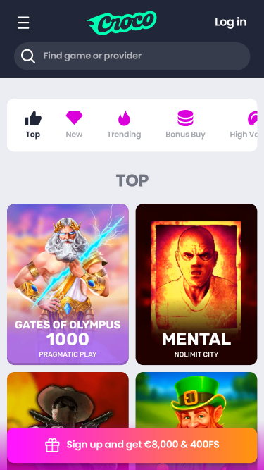 Crocoslots Casino Games Mobile