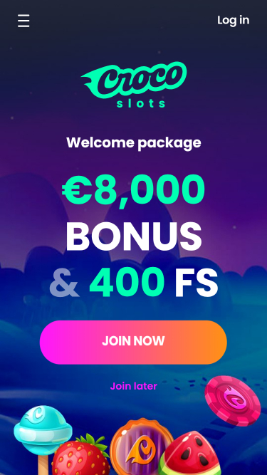 Crocoslots Casino Homepage Mobile