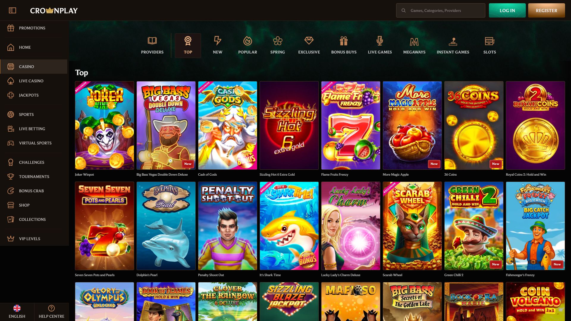 Игры для ПК в казино Crownplay