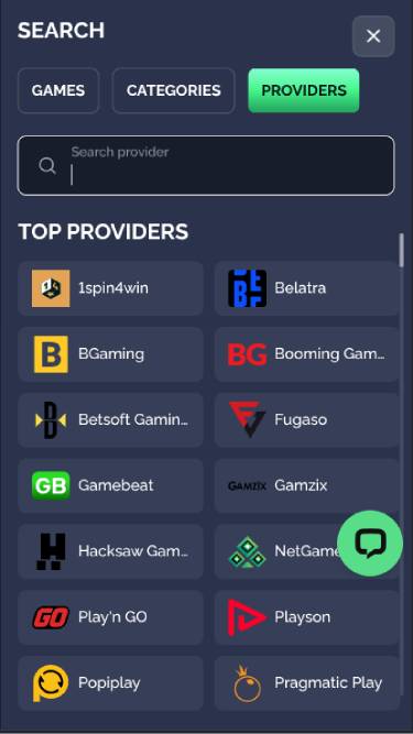 Screenshot della pagina mobile del casinò CrownPokies.