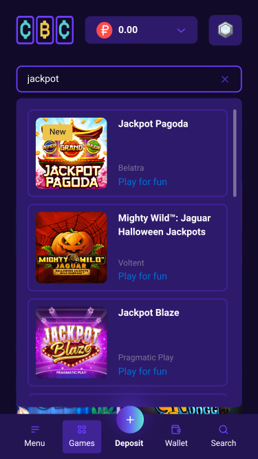 Cryptoboss Casino Mobile Jackpot