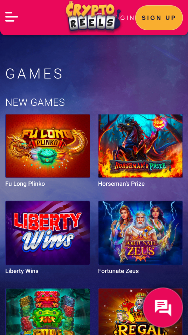 Giochi di CryptoReels su mobile