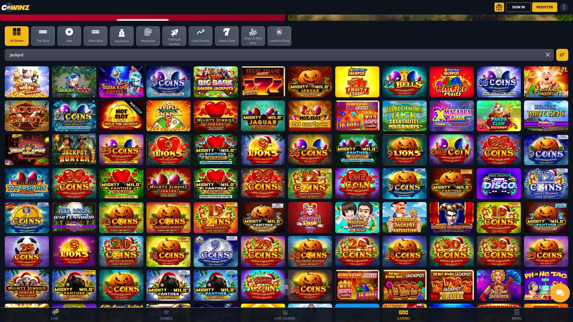 Джекпот CWinz Настольная версия