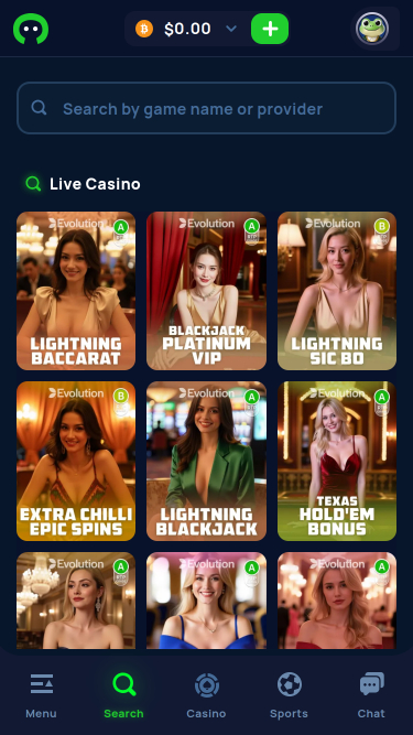 Cybet Casino Live Dealer Mobile