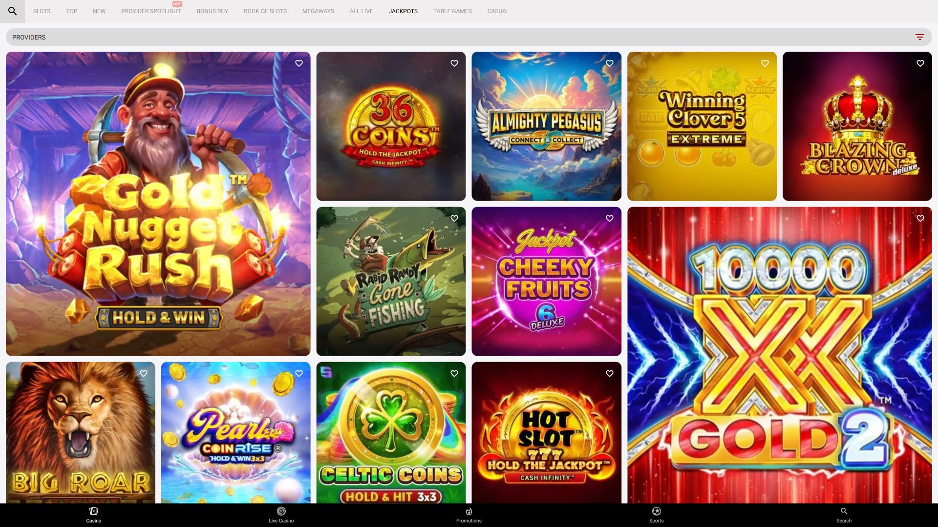 Jackpot con imagen de escritorio de Dachbet Casino