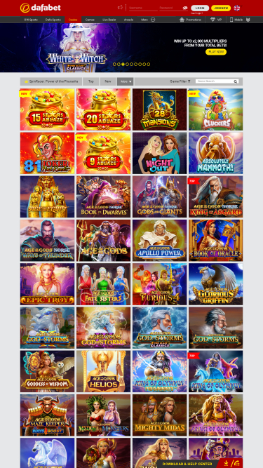 Dafabet Casino Games Mobile