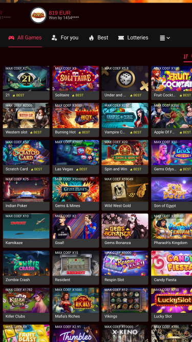 Jeux mobiles de casino Dbbet