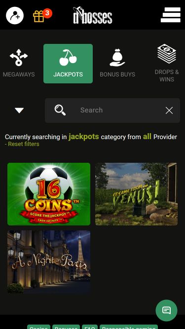 Jackpot di immagini del casinò mobile DBosses