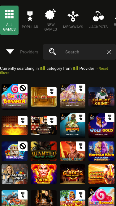 Jeux du DBosses Casino Version mobile