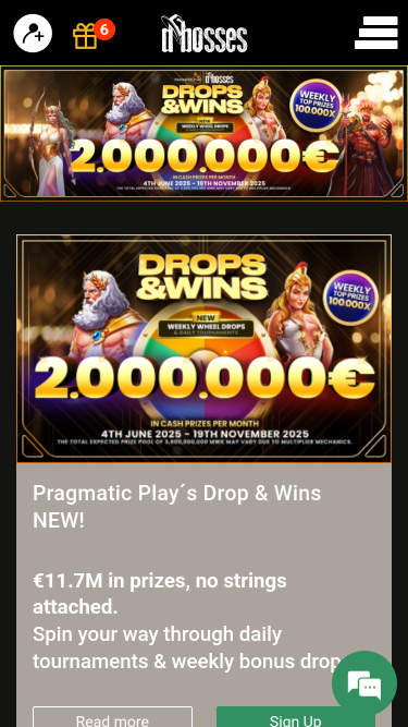 Promotions du DBosses Casino Version mobile