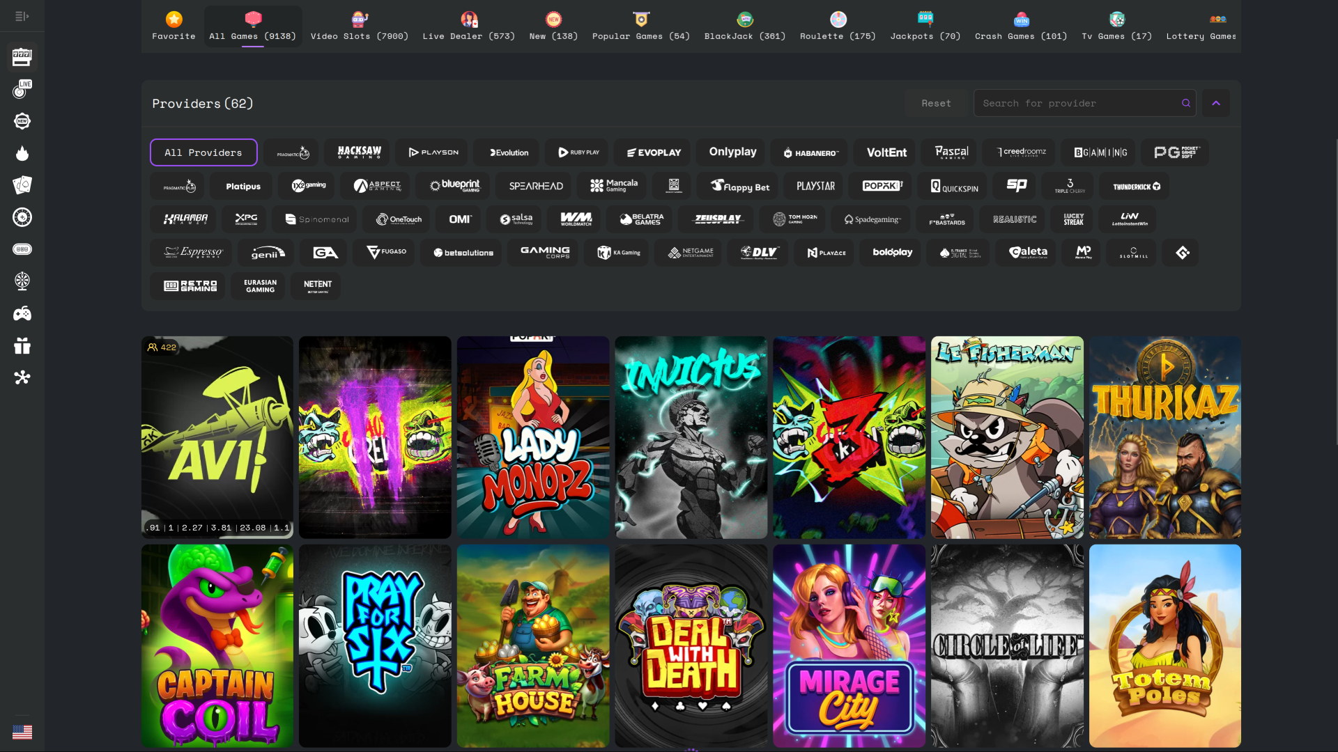 Développeurs de jeux de casino Decawin