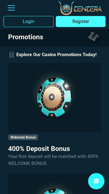 Promotions du Dendera Casino Version mobile