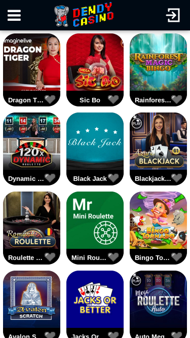 Dendy Casino Croupier en Direct Mobile