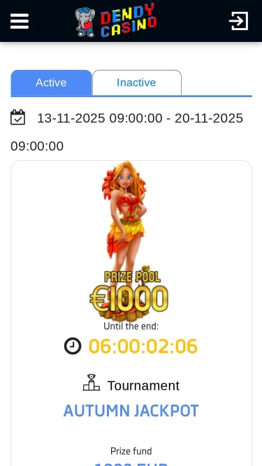 Dendy Casino Tournois Mobile